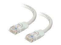 C2G Cat5e Booted Unshielded (UTP) Network Patch Cable - Patch-kabel - RJ-45 (hane) till RJ-45 (hane) - 1 m - UTP - CAT 5e - formpressad, hakfri, tvinnad - vit 83261