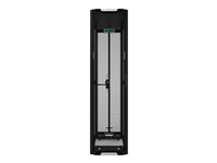 HPE 800mm x 1200mm G2 Enterprise Shock Network Rack - Rack - svart med silverdetaljer - 42U - 19" P9K48A