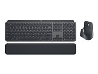 Logitech MX Keys Combo for Business - Sats med tangentbord och mus - bakgrundsbelyst - trådlös - Bluetooth LE - AZERTY - fransk - grafit 920-010927