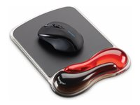 Kensington Duo Gel Mouse Pad Wrist Rest - Mustablett med handledskudde - svart, röd - TAA-kompatibel 62402