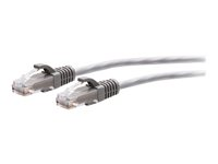 C2G 2ft (0.6m) Cat6a Snagless Unshielded (UTP) Slim Ethernet Network Patch Cable - Gray - Patch-kabel - RJ-45 (hane) till RJ-45 (hane) - 60 cm - 4.8 mm - UTP - CAT 6a - hakfri, formpressad - grå C2G30112