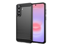 Insmat C&S Style - Skydd för mobiltelefon - termoplastisk polyuretan (TPU) - borstat stål, kolfiber - för Samsung Galaxy A37 650-1405