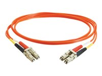 C2G Low-Smoke Zero-Halogen - Patch-kabel - LC multiläge (hane) till LC multiläge (hane) - 3 m - fiberoptisk - 50/125 mikron - orange 85337