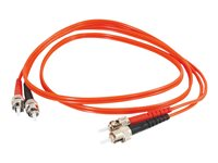 C2G Low-Smoke Zero-Halogen - Patch-kabel - ST-läge (multi-mode) (hane) till ST-läge (multi-mode) (hane) - 7 m - fiberoptisk - 62,5/125 mikron - orange 85211