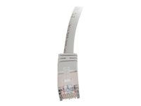 C2G Cat5e Booted Shielded (STP) Network Patch Cable - Patch-kabel - RJ-45 (hane) till RJ-45 (hane) - 2 m - STP - CAT 5e - formpressad - grå 83751