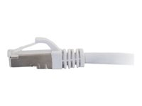 C2G Cat6a Booted Shielded (STP) Network Patch Cable - Patch-kabel - RJ-45 (hane) till RJ-45 (hane) - 5 m - STP - CAT 6a - formpressad, hakfri, tvinnad - vit 89939