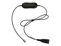 Jabra GN1221 Sound Limiter - Headset-kabel - RJ-9 hane till Snabburkoppling - 80 cm 88007-99