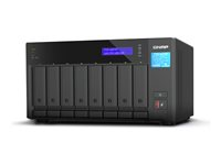 QNAP TVS-h874T - NAS-server - 8 fack - SATA 6Gb/s - RAID JBOD, RAID 0, 1, 5, 6, 10, 50, 60 - RAM 64 GB - 2.5 Gigabit Ethernet - iSCSI support TVS-H874T-I9-64G