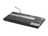 HP POS Keyboard with Magnetic Stripe Reader - Tangentbord - USB - QWERTY - för Engage Flex Mini Retail System; Engage One; MX12; RP9 G1 Retail System FK218AA