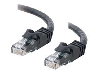 C2G Cat6 Booted Unshielded (UTP) Crossover Patch Cable - Övergångskabel - RJ-45 (hane) till RJ-45 (hane) - 5 m - UTP - CAT 6 - formpressad, hakfri, tvinnad - svart 83544