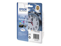 Epson 27XL Multipack - 3 ml - XL - gul, cyan, magenta - original - blister med RF-larm - bläckpatron - för WorkForce WF-3620DWF, WF-3640DTWF, WF-7110DTW, WF-7610DWF, WF-7620, WF-7620DTWF C13T27154020