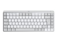 Logitech Master Series MX Mechanical Mini for Mac - Tangentbord - bakgrundsbelyst - trådlös - Bluetooth LE - QWERTY - tangentbrytare: taktila tysta - blekgrå 920-010797