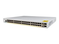 Cisco Catalyst 1000-48FP-4X-L - Switch - Administrerad - 48 x 10/100/1000 (PoE+) + 4 x 10 Gigabit SFP+ (upplänk) - rackmonterbar - PoE+ (740 W) C1000-48FP-4X-L