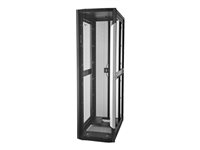 HPE 800mm x 1200mm Enterprise Shock Rack - Rack - svart ram, svart med silverutpressning - 42U BW920A