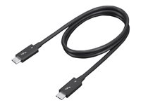 Lenovo - Thunderbolt-kabel - 24 pin USB-C (hane) till 24 pin USB-C (hane) - Thunderbolt 4 - 70 cm - 8K60Hz stöd, 4K60Hz stöd - svart 4X91K16968