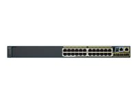 Cisco Catalyst 2960S-24PS-L - Switch - Administrerad - 24 x 10/100/1000 (PoE) + 4 x SFP - rackmonterbar - PoE WS-C2960S-24PS-L