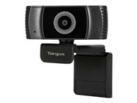 Targus Webcam Plus - Webbkamera - färg - 2 MP - 1920 x 1080 - 1080p - ljud - USB 2.0 - MJPEG, H.264, H.265 AVC042GL