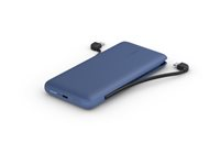 Belkin BoostCharge Plus - Strömförsörjningsbank - 10000 mAh - 23 Watt - Fast Charge - 2 utdatakontakter (Lightning, 24 pin USB-C) - midnattsblå BPB006BTBLU