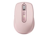 Logitech MX Anywhere 3S - Mus - optisk - 6 knappar - trådlös - Bluetooth - rosa 910-006931