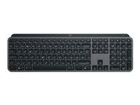 Logitech MX Keys S - Tangentbord - bakgrundsbelyst - trådlös - Bluetooth LE - QWERTY - nordiskt (danska/finska/norska/svenska) - tangentbrytare: Saxnyckel - grafit 920-011581