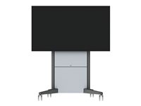 SMS Presence Mobile - Vagn - för LCD-skärm/pekskärm - låsbar - aluminium, antracitgrå - skärmstorlek: från 46 tum PR031010-P0