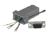 C2G Modular Adapter - Seriell adapter - RJ-12 (hona) till DB-9 (hona) - grå 81534