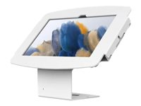 Compulocks Galaxy Tab A8 10.5" Space Enclosure Counter Stand or Wall Mount - Ställ - 45° visningsvinkel - för surfplatta - fast - låsbar - höggradig aluminium - vit - skärmstorlek: 10.5" - bänkskiva, väggmonterbar - för Samsung Galaxy Tab A8 (10.5 tum) 101W105GA8SW