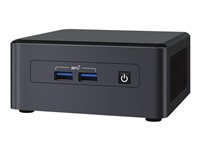 Intel Next Unit of Computing Kit 11 Pro Kit - NUC11TNHv70L - mini-PC Core i7 1185G7 3 GHz - 0 GB - ingen HDD BNUC11TNHV70L00