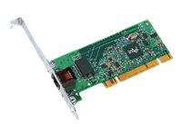 Intel PRO/1000 GT Desktop Adapter - Nätverksadapter - PCI låg - Ethernet, Fast Ethernet, Gigabit Ethernet - 10Base-T, 100Base-TX, 1000Base-T PWLA8391GTLBLK?KIT