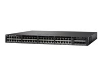 Cisco Catalyst 3650-48PS-L - Switch - Administrerad - 48 x 10/100/1000 (PoE+) + 4 x SFP - skrivbordsmodell, rackmonterbar - PoE+ (390 W) WS-C3650-48PS-L