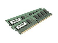 Crucial - DDR2 - sats - 8 GB: 2 x 4 GB - FB-DIMM 240-pin - 800 MHz / PC2-6400 - CL5 - 1.8 V - Fullt buffrat - ECC - för ASUS DSEB-DG/SAS; Intel Desktop Board D5400; SUPERMICRO X7DWE, X7DWT; Tyan Tempest i5400 CT2KIT51272AF80E