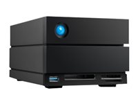 LaCie 2big Dock STLG20000400 - Hårddiskarray - 20 TB - 2 fack (SATA-600) - HDD 10 TB x 2 - Thunderbolt 3, USB 3.2 Gen 2 (extern) - med 5 års återställningsserviceplan för att rädda data STLG20000400