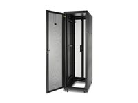 APC NetShelter SV - Rack skåp - svart - 42U - 19" - för P/N: SMTL750RM2UC, SMX1000CUS, SMX1500RM2UCNCUS, SMX2KR2UNCX145, SMX3000HVTUS, SMX750C AR2400