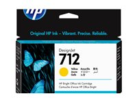 HP 712 - 29 ml - gul - original - DesignJet - bläckpatron - för DesignJet Studio, T210, T230, T250, T630, T650 3ED69A