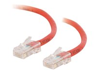 C2G Cat5e Non-Booted Unshielded (UTP) Network Crossover Patch Cable - Övergångskabel - RJ-45 (hane) till RJ-45 (hane) - 1.5 m - UTP - CAT 5e - tvinnad, enhetsstart - röd 83333