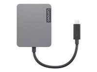 Lenovo Travel Hub Gen2 - Dockningsstation - USB-C - VGA, HDMI - 1GbE - Campus 4X91A30366