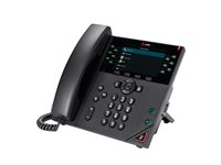 HP Poly VVX 450 - VoIP-telefon - 3-riktad samtalsförmåg - SRTP, SIP, SDP - 12 linjer - svart - offentliga sektorn GSA - TAA-kompatibel 89B75AA#AC3