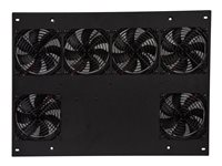 Middle Atlantic ERK - Övre fläktpanel för rack - 414 CFM - med 6 kylfläktar - DC 12 V ERK-414FT-K-EU