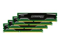 Ballistix Sport - DDR3 - sats - 32 GB: 4 x 8 GB - DIMM 240-pin - 1600 MHz / PC3-12800 - CL9 - 1.5 V - ej buffrad - icke ECC BLS4CP8G3D1609DS1S00BEU