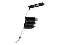 C2G HDMI Adapter Ring with Colour Coded - Videoadaptersats - svart - stöd för 4K 84268