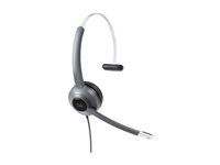 Cisco 521 Wired Single - Headset - på örat - kabelansluten - 3,5 mm kontakt CP-HS-W-521-USBC