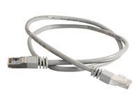 C2G Cat5e Booted Shielded (STP) Network Patch Cable - Patch-kabel - RJ-45 (hane) till RJ-45 (hane) - 30 m - STP - CAT 5e - formpressad - grå 83758