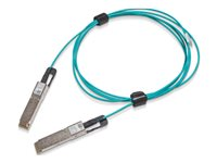 Mellanox - Direktkopplingskabel - QSFP56 till QSFP56 - 150 m - fiberoptisk - SFF-8665 - IB dubbel port HDR, aktiv - havsblå 980-9I44N-00H150