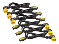 APC - Strömkabel - power IEC 60320 C13 till IEC 60320 C14 - 10 A - 61 cm - 90° kontakt - svart - Världsomspännande - för P/N: SCL500RMI1UC, SCL500RMI1UNC, SMTL750RMI2UC, SRT1500RMXLI, SRT1500XLI, SRT2200XLI-KR AP8702R-WW