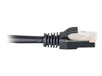 C2G Cat5e Booted Shielded (STP) Network Patch Cable - Patch-kabel - RJ-45 (hane) till RJ-45 (hane) - 4 m - STP - CAT 5e - formpressad - svart 83853