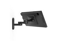 Compulocks Galaxy Tab A9+ 11", Swell Enclosure Swing Wall Mount - Monteringssats (hölje, svängbar arm) - synliga kameror och sensorer fram/bak - för surfplatta - låsbar - metallram - svart - skärmstorlek: 11" - väggmonterbar - för Samsung Galaxy Tab A9+ 827B11GSWL9B