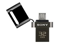 Sony Micro Vault Duo USM32SA1 - USB flash-enhet - 32 GB - USB 2.0 - svart USM32SA1B