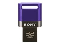 Sony Micro Vault Duo USM32SA1 - USB flash-enhet - 32 GB - USB 2.0 - violett USM32SA1V