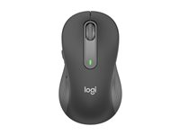 Logitech Signature M650 - Mus - optisk - 5 knappar - trådlös - Bluetooth, 2.4 GHz - Logitech Logi Bolt USB-mottagare - grafit 910-006253