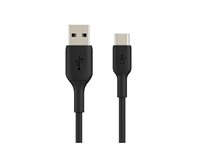 Belkin BoostCharge - USB-kabel - 24 pin USB-C (hane) till USB (hane) - 2 m - svart CAB001BT2MBK